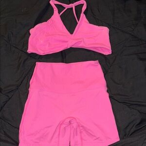 Pink Women's Gym Set